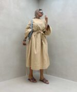 پیراهن بلند لینن کد 240133