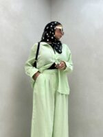 ست شومیز و شلوار پنبه ای کد 160520 - تصویر 3