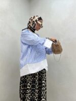 شومیز تک جیب کد 220377 - تصویر 14