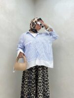 شومیز تک جیب کد 220377 - تصویر 11