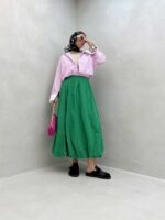 دامن لینن کد 101174 - تصویر 8