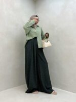 شومیز آستین دکمه کد 220379 - تصویر 10