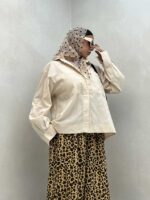 شومیز آستین دکمه کد 220379 - تصویر 3