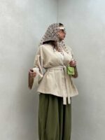 مانتو یقه هفت کد 120280 - تصویر 7