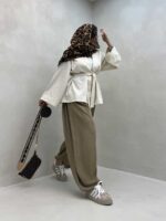 مانتو یقه هفت کد 120280 - تصویر 2