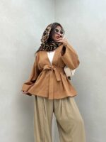 مانتو یقه هفت کد 120280 - تصویر 3