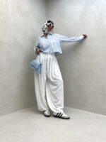 شومیز نیم تنه کد 220383 - تصویر 3