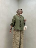 شومیز پاپیونی کد 220389 - تصویر 5