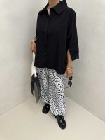 شومیز آستین 2 دکمه کد 220422 - تصویر 2