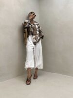 شومیز آبرنگی پشت هلال کد 220395 - تصویر 2