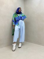 شومیز طرح رنگ کد 220393