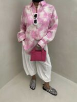 شومیز آبرنگی کد 220392 - تصویر 3