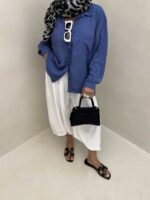 شومیز تک جیب کد 220398 - تصویر 2