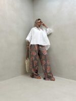 شومیز آستین 3 ربع کد 220390 - تصویر 6