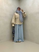 شومیز آستین 3 پیله کد 220385 - تصویر 3