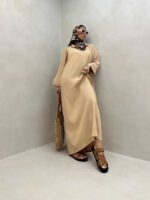 پیراهن بلند 2 دکمه کد 240136 - تصویر 3