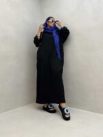 پیراهن بلند 2 دکمه کد 240136 - تصویر 5