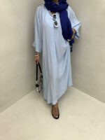 پیراهن یقه کوبایی کد 240137 - تصویر 2