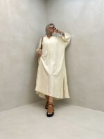 پیراهن یقه کوبایی کد 240137 - تصویر 5