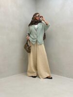 شومیز طرحدار مراکشی کد 220405 - تصویر 3