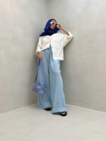 شومیز طرحدار مراکشی کد 220405 - تصویر 2