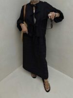 ست شومیز و دامن پاپیونی کد 160549 - تصویر 10