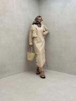 ست شومیز و اورال 3 دکمه کد 160548 - تصویر 5