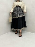 دامن 2 تیکه طرحدار کد 101380 - تصویر 8