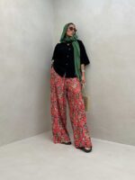 شومیز گیپور 2 جیب کد 220412 - تصویر 5