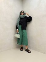 شومیز طرحدار پشت هلال کد 220364 - تصویر 3