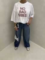 تیشرت NO-BAD-VIBES کد 180397 - تصویر 3