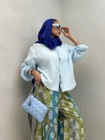 شومیز پاپیونی کد 220389