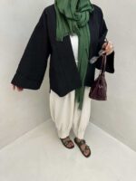 مانتو کتی پشت چاک کد 120292 - تصویر 6