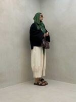 مانتو کتی پشت چاک کد 120292 - تصویر 5