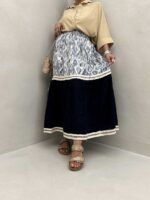 دامن 2 تیکه طرحدار کد 101380