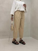 شلوار لینن دمپادوخت کد 101403 - تصویر 4