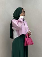 شومیز نیم تنه راه راه کد 220402 - تصویر 11