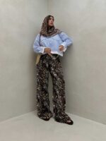 شومیز نیم تنه طرح جیب کد 220433 - تصویر 13
