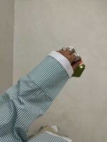 شومیز نیم تنه طرح جیب کد 220433 - تصویر 3