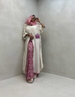 پیراهن بلند آستین پاکتی کد 240134 - تصویر 9