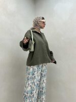 شومیز لینن آستین پیله کد 220387 - تصویر 11