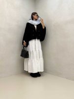 مانتو OVER آستین بنددار کد 120277 - تصویر 2