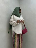 شومیز بیسکویتی کد 220453 - تصویر 9
