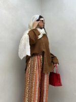 شومیز بیسکویتی کد 220453 - تصویر 7