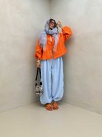 مانتو طرحدار کد 120296 - تصویر 5