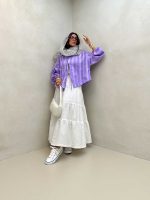 مانتو طرحدار کد 120296
