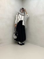 شومیز گیپور طرحدار کد 220457 - تصویر 3