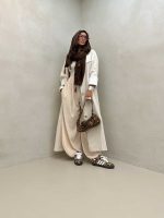 مانتو بلند یقه آرشال کد 120281