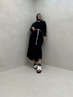 پیراهن بلند آستین گت دار کد 240143 - تصویر 9