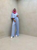 ست شومیز و شلوار 2 جیب کد 160568 - تصویر 2